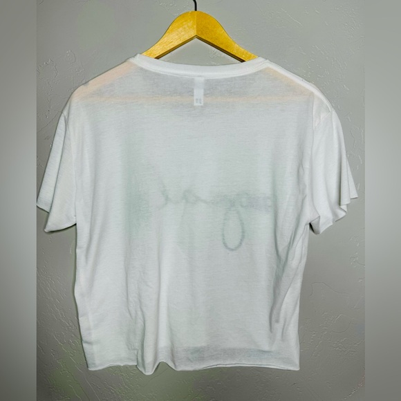 #Goals Cropped Top White Tee SZ LARGE NWT - Picture 3 of 9